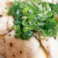 curisupin's cooksnap of when they made 鶏胸肉の塩ネギダレかけ！.