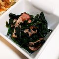 くみちょ～～'s cooksnap of when they made 簡単☆ほうれん草とカリカリベーコン♪.