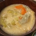 minoriloca's cooksnap of when they made 酒粕少なめ 家族みんなが食べやすい粕汁.
