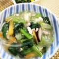 kana叶's cooksnap of when they made 10分でできる小松菜の春雨スープ.