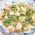 こともみ's cooksnap of when they made 豚こまの豆苗もやしのポン酢炒め.
