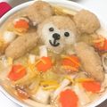 きたちゃん☆'s cooksnap of when they made 大根おろしアート★ ダッフィー鍋♪.