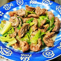 ハル父ちゃん's cooksnap of when they made 我が家の大皿*砂肝とレタスの炒めもの.