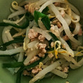 7up♡'s cooksnap of when they made ﾆﾗともやしの挽き肉炒め.