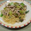 maumau2000's cooksnap of when they made 豚の生姜醤油パスタ.