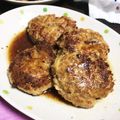もんす。's cooksnap of when they made えのきだけ入り鶏つくねの照焼き.