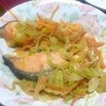 チョコレィトlove's cooksnap of when they made 美味しく野菜！鮭のちゃんちゃん焼き❁˚.