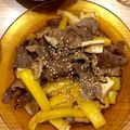 りたすけ03's cooksnap of when they made 牛肉とエリンギ炒め.