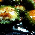 ルウサン's cooksnap of when they made ゴーヤの鶏ひき肉詰め★とろ～りあんかけ.