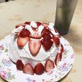 nenona's cooksnap of when they made めちゃ簡単！手抜きドームケーキ☆ミ.