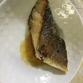 クック1FX93J☆'s cooksnap of when they made スズキのソテー ガーリックバター醤油和え.