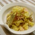 もりはん's cooksnap of when they made 薩摩芋とこんがりベーコンのごまマヨサラダ.
