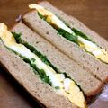 YUKIKI☆'s cooksnap of when they made だしまき卵と青じそのチーズホットサンド.