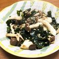 YUKIKI☆'s cooksnap of when they made （低糖質レシピ）しめじとワカメの炒め物.