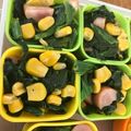 くっきぃ０２２６'s cooksnap of when they made お弁当♡ハムほうれん草コーンのバター炒め.