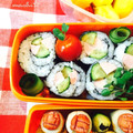 マーシ☆'s cooksnap of when they made お魚ソーセージときゅうりの簡単海苔巻ご飯.