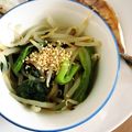 にんじんタイカレー's cooksnap of when they made あと1品！もやしと小松菜からしめんつゆ.