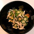 へにゃにゃ's cooksnap of when they made 簡単小鉢♡ささみとオクラの梅肉和え.