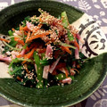 jununu's cooksnap of when they made 小松菜・ハムの中華風あえもの♪簡単.