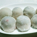 ♪ななのの♪'s cooksnap of when they made 白玉粉でいちご大福（レンジで簡単）.
