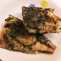 kaosak's cooksnap of when they made サバフィレの磯辺あげ☆.