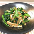 はらぺこしろうさぎ's cooksnap of when they made 簡単！　小松菜と　油揚げの　ごま油炒め！.
