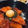 えびチ's cooksnap of when they made 簡単☆韓国風マグロとアボカドのづけ丼.