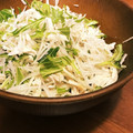 ぴょん吉Cafe's cooksnap of when they made 水菜と大根とささみのシャキシャキサラダ.
