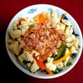 花屋のねね☆ｷｭｲﾝ's cooksnap of when they made 鶏ひき肉de雷豆腐♪.