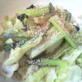けーちゃんのママ's cooksnap of when they made キャベツと小松菜のお浸し擬きしょうが炒め.