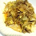 クックJEWQ39☆'s cooksnap of when they made 豚肉とチンゲンサイのピリ辛炒め.