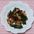 ＊ＫＹＯ＊'s cooksnap of when they made スナップえんどうと竹輪のポンマヨ炒め.