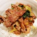 ごねごね's cooksnap of when they made こってりうまうま～☆スタミナ味噌豚丼.
