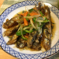 みゃんころすけ's cooksnap of when they made 時短！揚げ焼きししゃも南蛮漬け☆.