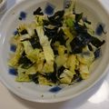 ママんま's cooksnap of when they made ダイエットつまみWキャベツわかめサラダ.