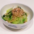 まんまるまうちゃん's cooksnap of when they made お鍋の残りで♪白菜と春菊のおひたし.