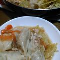 nyaoko♪'s cooksnap of when they made ※うま辛注意※坦々餃子鍋.