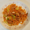 ロゼリン's cooksnap of when they made 手作りソースと焦げ目と野菜のMY焼きそば.