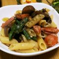 peteco's cooksnap of when they made アスパラとマッシュルームの和風パスタ.