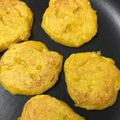 誰かさん's cooksnap of when they made 離乳食後期 パンプキンバナナ豆腐おやき.
