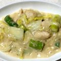 クックI6NLMD☆'s cooksnap of when they made 鶏肉と白菜のクリーム煮.