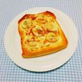 まあまま☆0403's cooksnap of when they made バナナ＆チーズ＆きなこトースト♪.