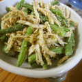 低カロ探検隊's cooksnap of when they made いんげんとささみのごまマヨネーズ和え.