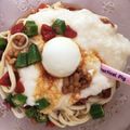 とんかつ丸。's cooksnap of when they made オクラと納豆＆長芋のネバネバパスタ.