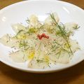chou*'s cooksnap of when they made 鯛のカルパッチョ ディル&ペッパー仕立て.