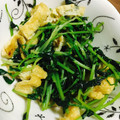 クックAあめちゃん★'s cooksnap of when they made ☆豆苗と油揚げのササッと炒め☆.