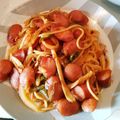 ilhm_chomo's cooksnap of when they made うまソースde舞茸＆ベーコン☆ナポリタン.