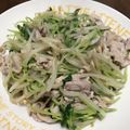 ぼややん's cooksnap of when they made 豚こまの豆苗もやしのポン酢炒め.