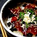 単★伝's cooksnap of when they made 簡単☆美味しいマグロの漬け丼☆.