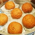 haru＆haru's cooksnap of when they made 黒蒸しまんじゅう.
